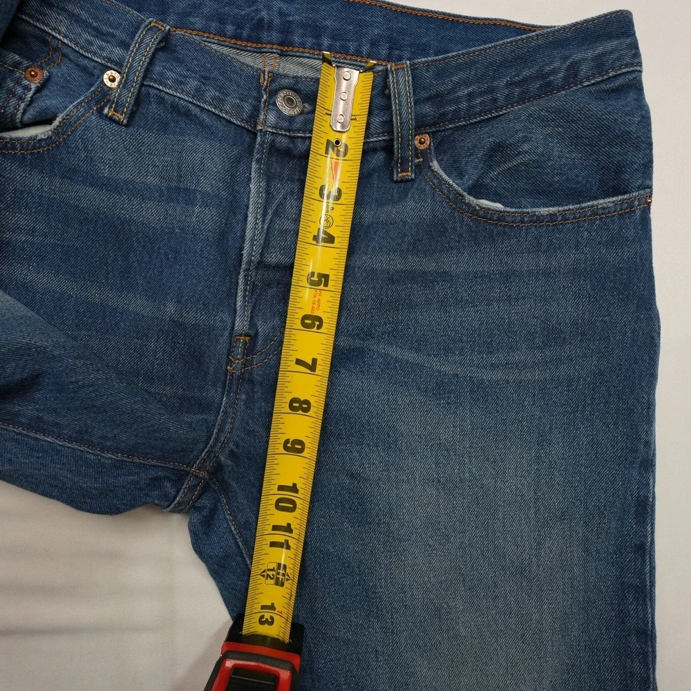 Levi's 501‎ Men's Fit 33x27.5 Jeans Button Fly Original Fit Straight Leg Blue